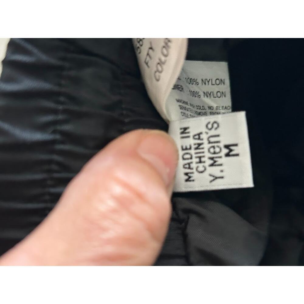 Vintage 80’s/90’s Tech Windbreaker/Track Style Pants. Size M Black - Picture 5 of 9